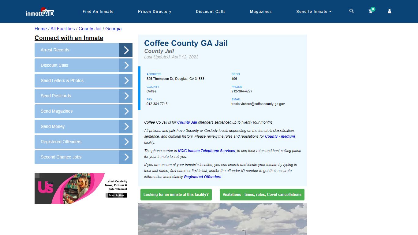 Coffee County GA Jail - Inmate Locator - Douglas, GA