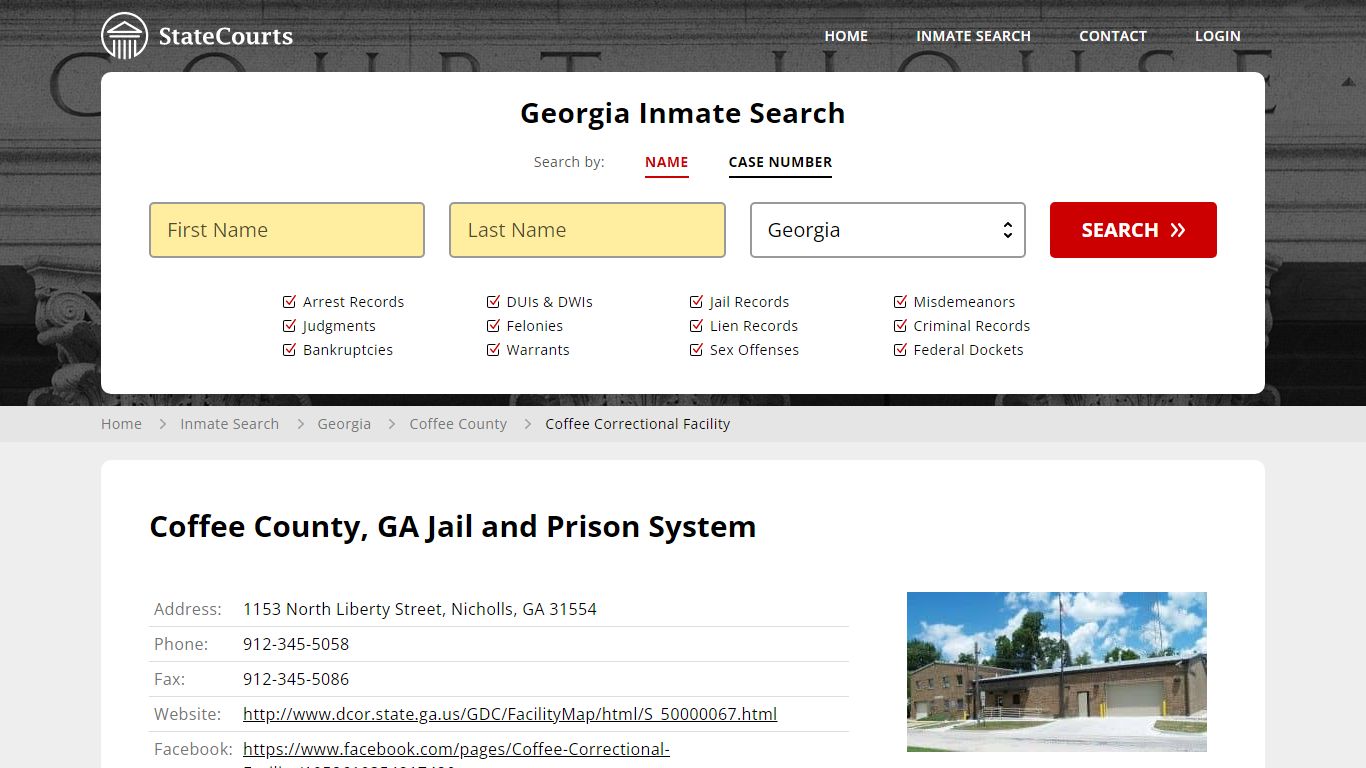 Coffee County, GA Jail and Prison System - State Courts